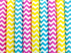Paper straws – Colorful wave mix - decomazing.com