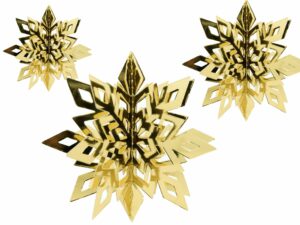 Anhänger 3D-Schneeflocke - Details- decomazing.com