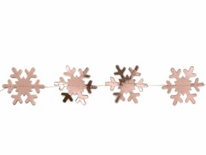 Girlande Schneeflocke - Rose - decomazing.com
