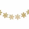 Girlande Schneeflockensterne - Weiß Gold- decomazing.com