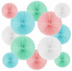 Papierfächer 12er Set - Pastelliebe