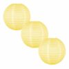 Papierlaternen Lampions 3er Set - Gelb
