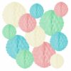 Wabenball Blume 12er Set - Pastell Mix
