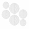 Wabenball Blume 6er Set - Weiss