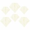 Wabenball Diamant 6er Set - Creme