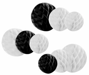 Wabenball Black & White Mix - Schwarz Weiß