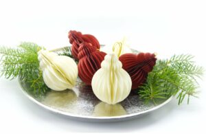 Weihnachtsbaumschmuck Set Ornament - rot weiss mix - Baumschmuck Dekoration Beispiel