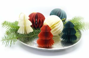 Baumschmuck Weihnachtsanhänger 6er Set - Baum Ball Mix - Dekoration Beispiel