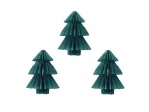 Baumschmuck Weihnachtsanhänger 3er Set - Baum grün