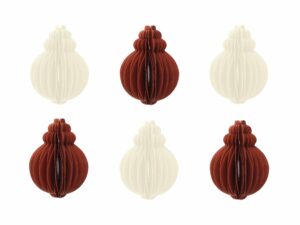 Weihnachtsbaumschmuck Set Ornament - rot weiss mix - Baumschmuck